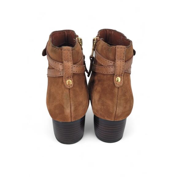 Ralph Lauren Damara Brown Leather Booties Size 6B Western Ankle Boots - Picture 5 of 5